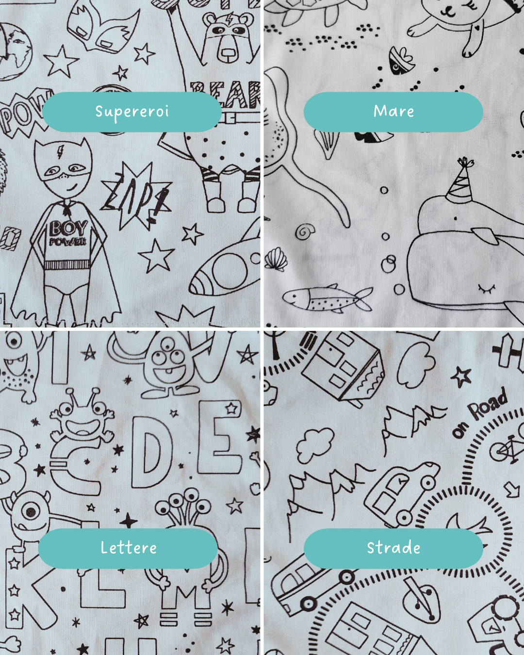 fantasie da colorare con pennarelli lavabile per ricominciare a colorare