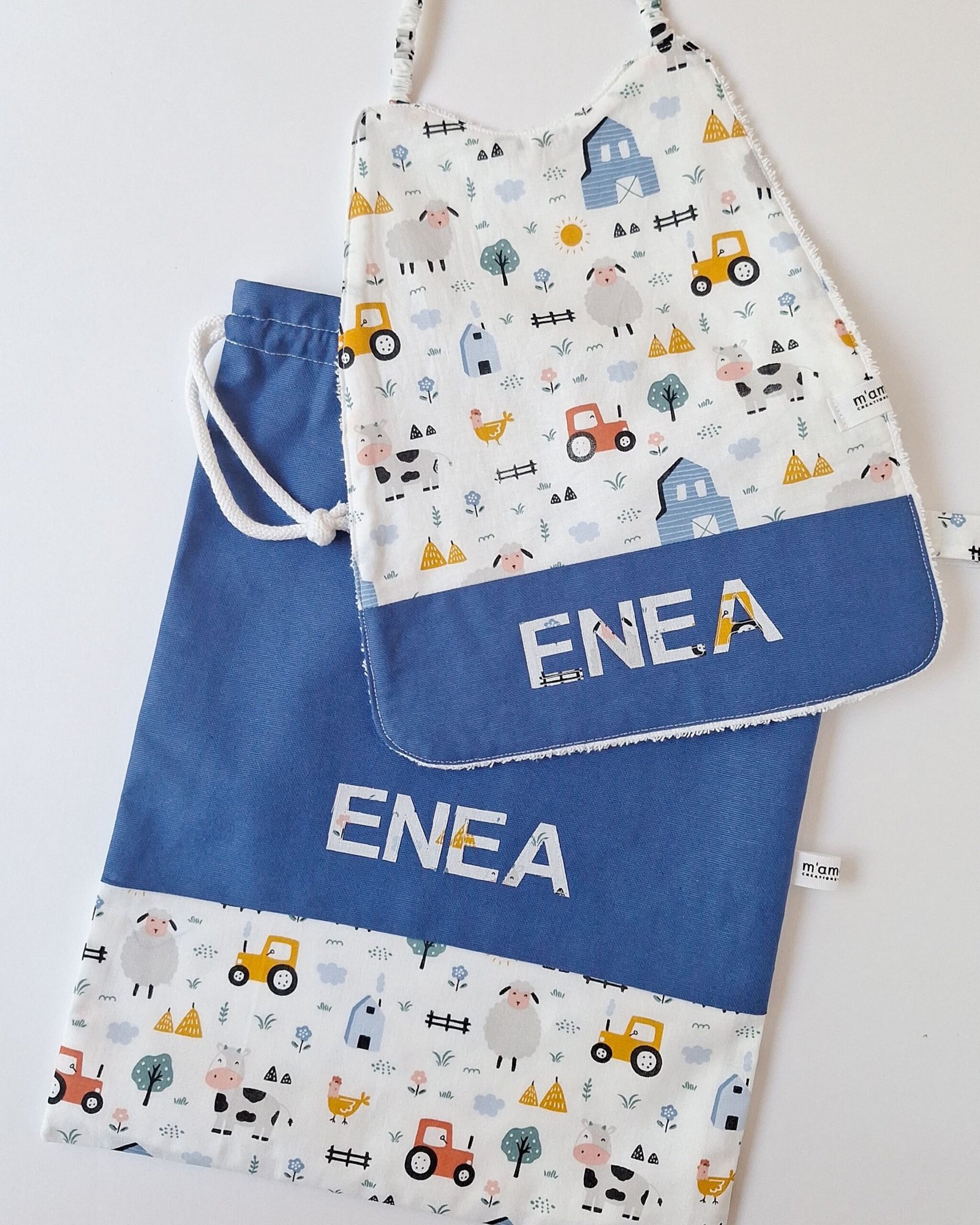 bavaglino con elastico personalizzato e sacco cambio carta da zucchero