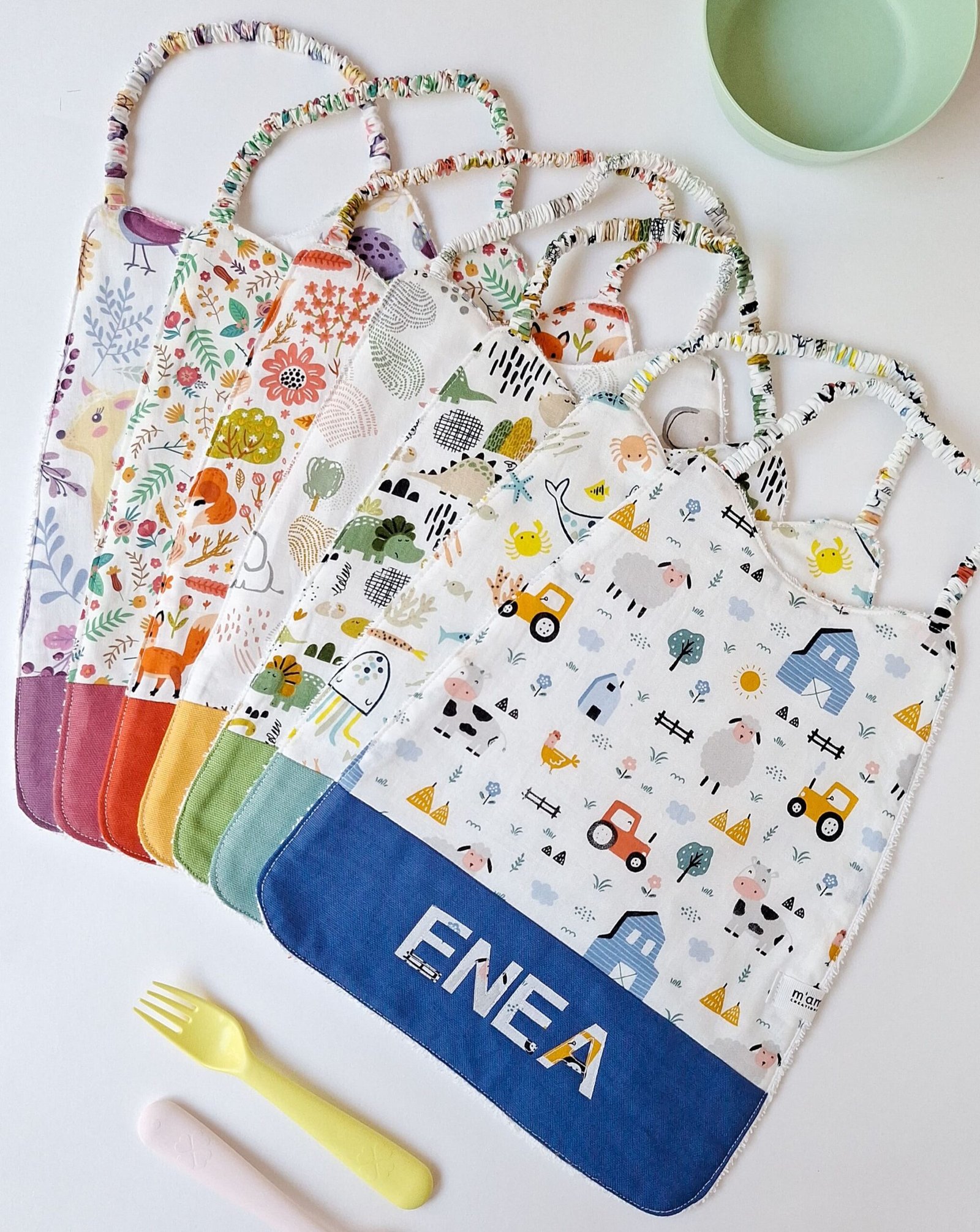 Bavaglino con elastico personalizzato carta da zucchero