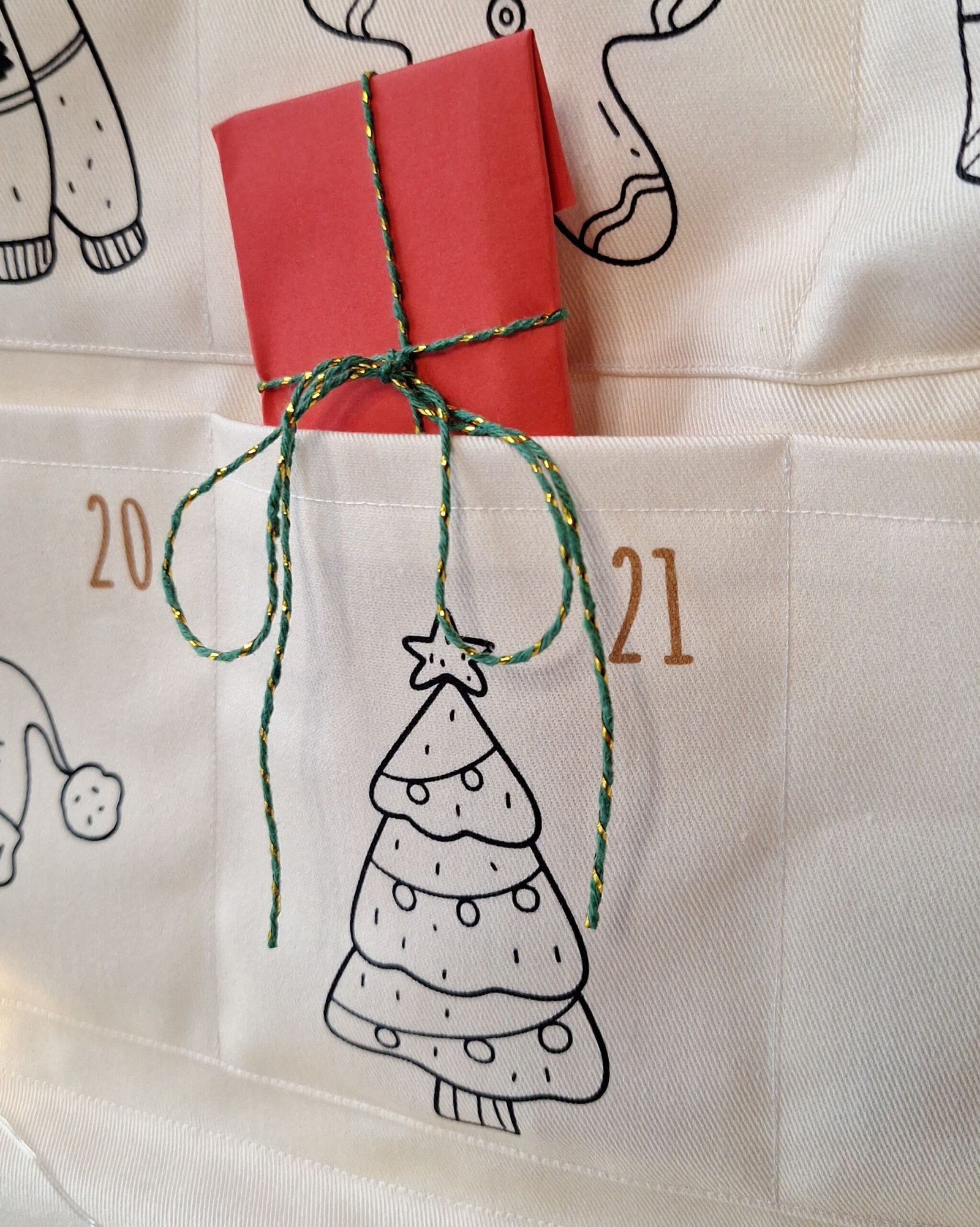 Calendario dell'Avvento da colorare