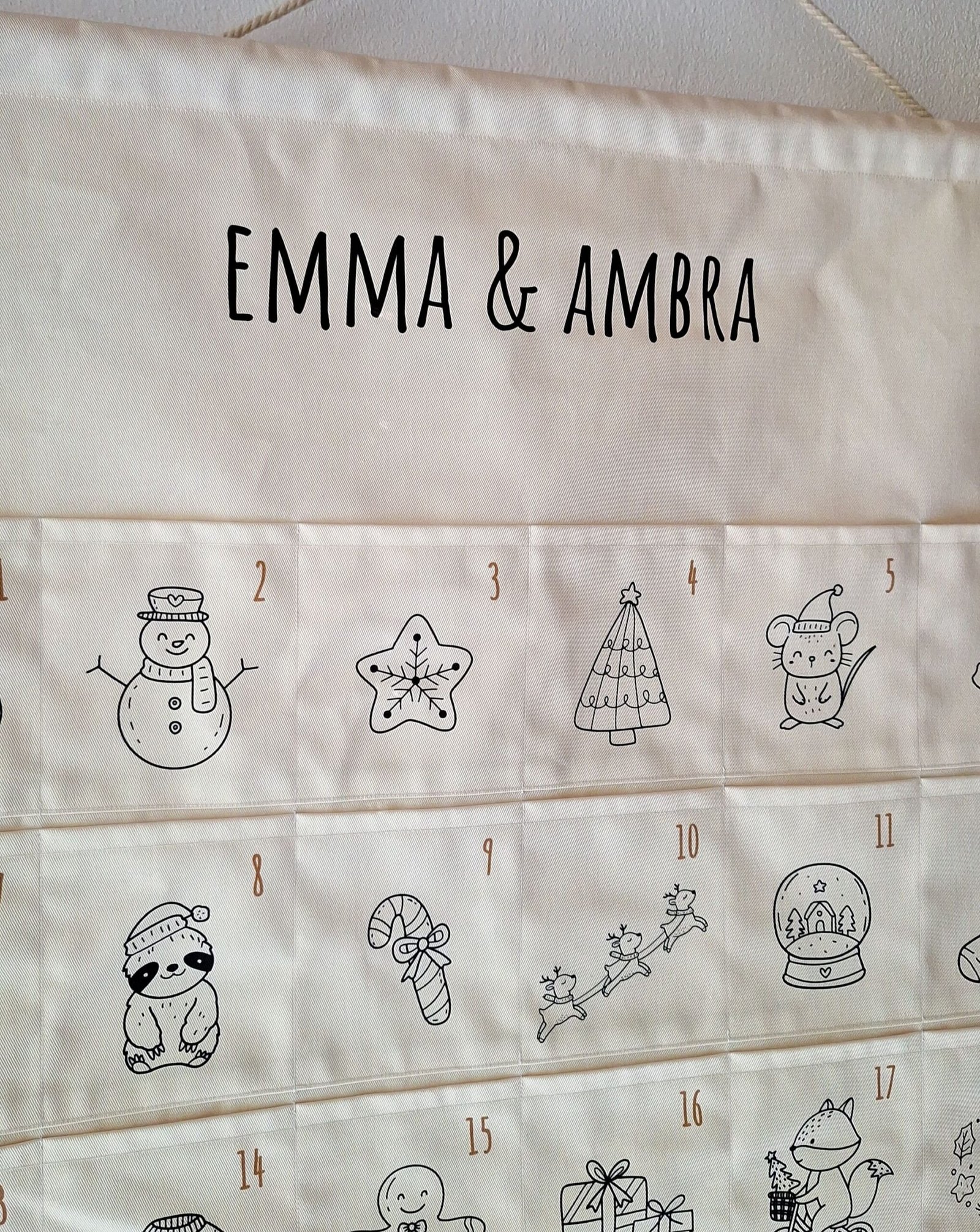 Calendario dell'Avvento personalizzato