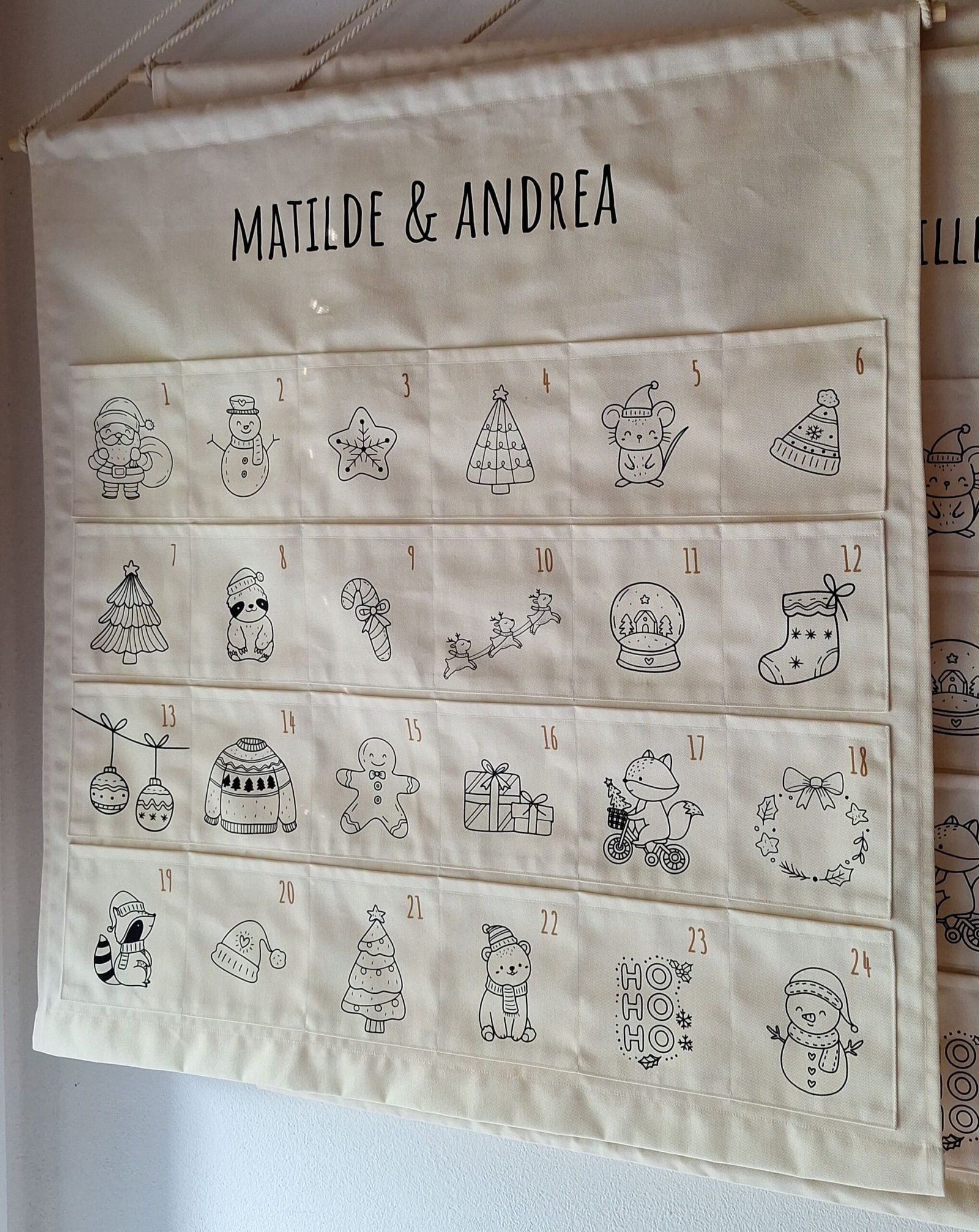 Calendario dell'Avvento personalizzato