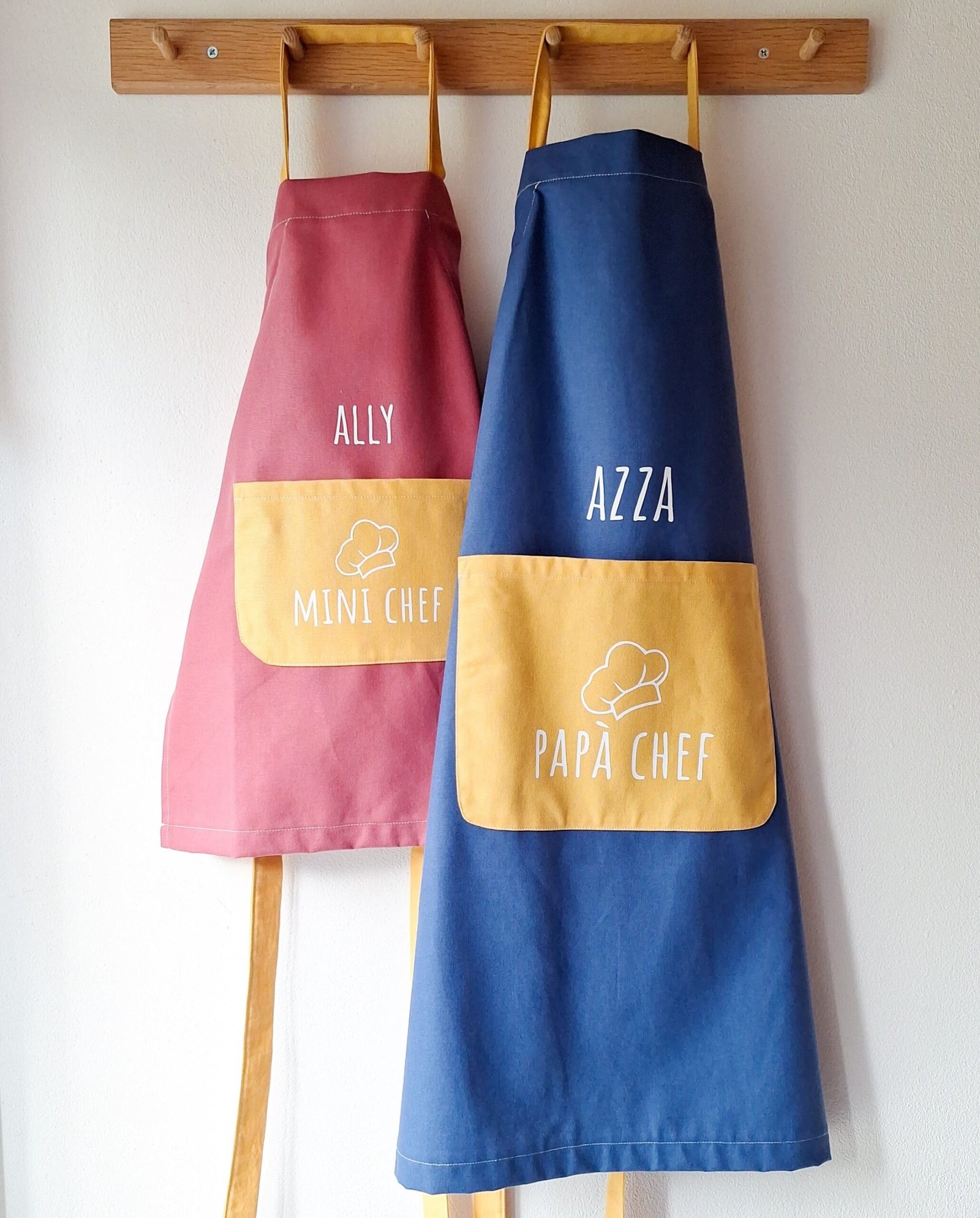 grembiule papà e bimba