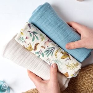 Set di 3 mussoline bosco