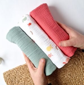 Set di 3 mussoline frutta