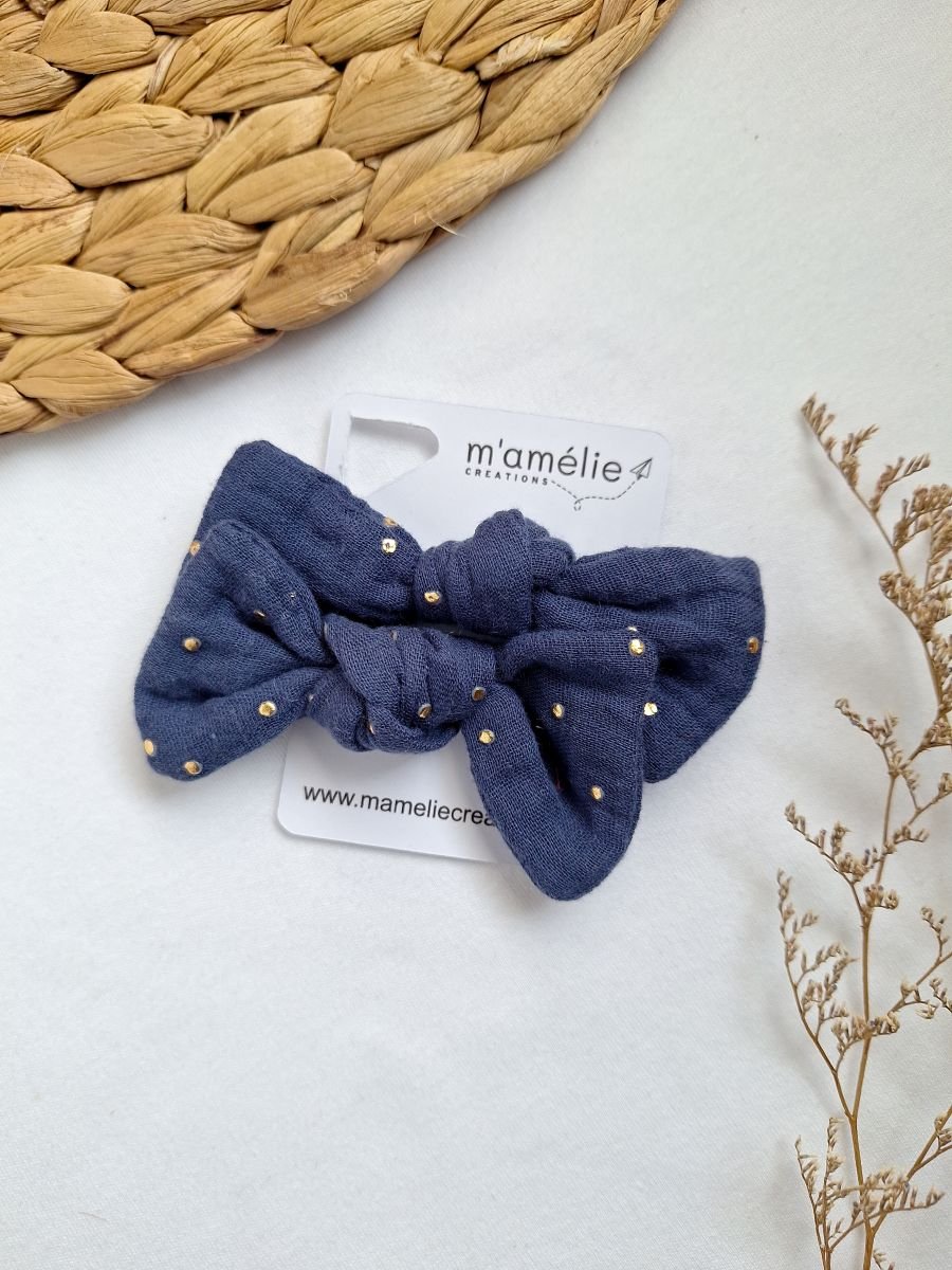 Mollette per capelli grande blu notte