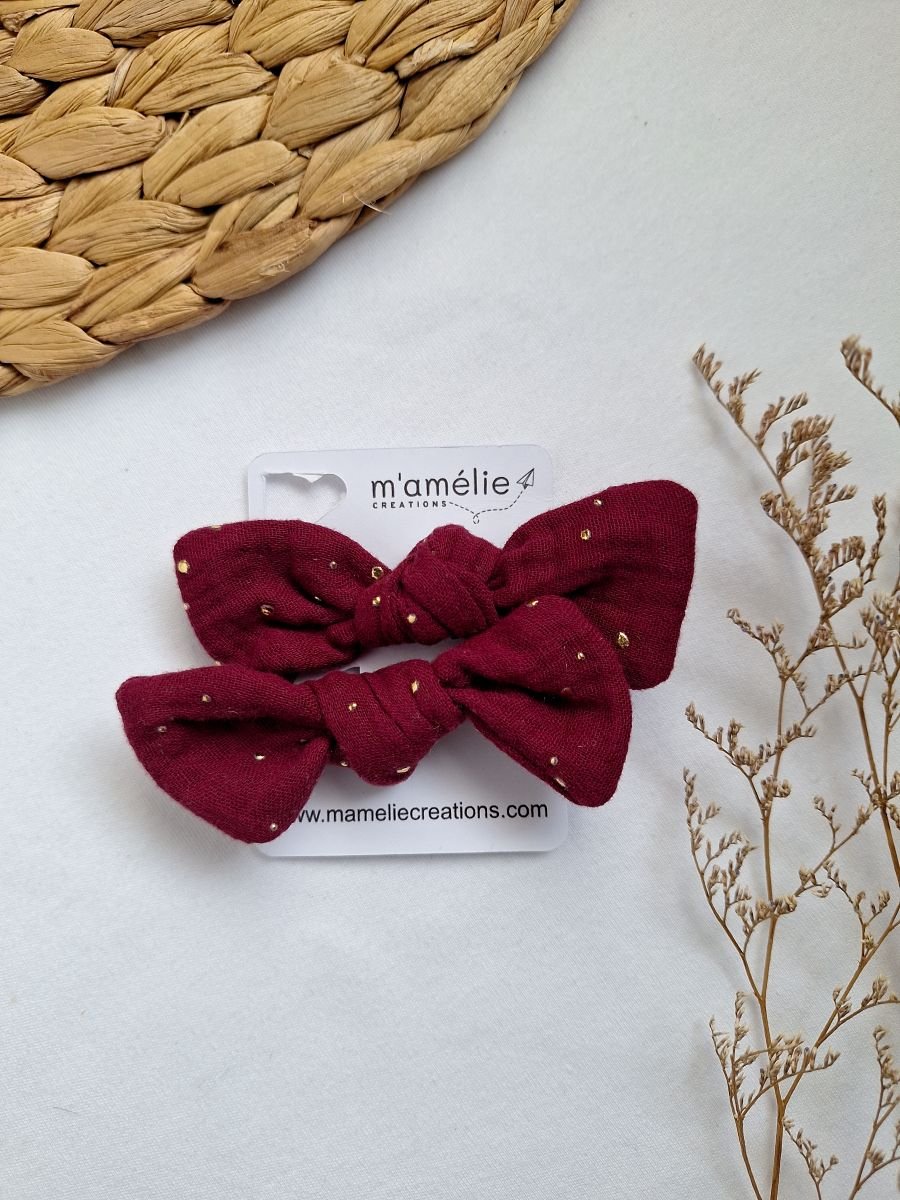 Mollette per capelli grande rosso