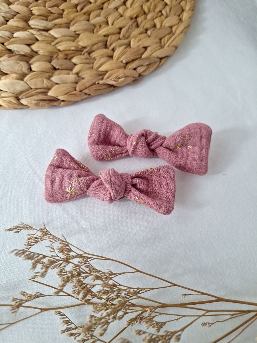 Mollette per capelli grande rosa