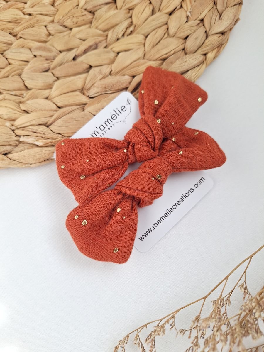 Mollette per capelli grande terracotta