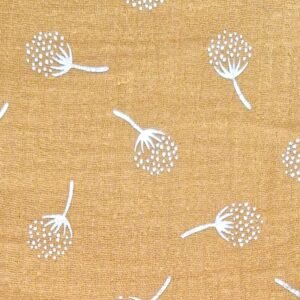 Scrunchies et mollettine senape fiori