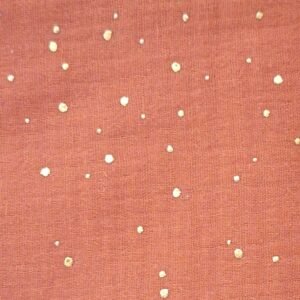 Scrunchies et mollettine terracotta pois
