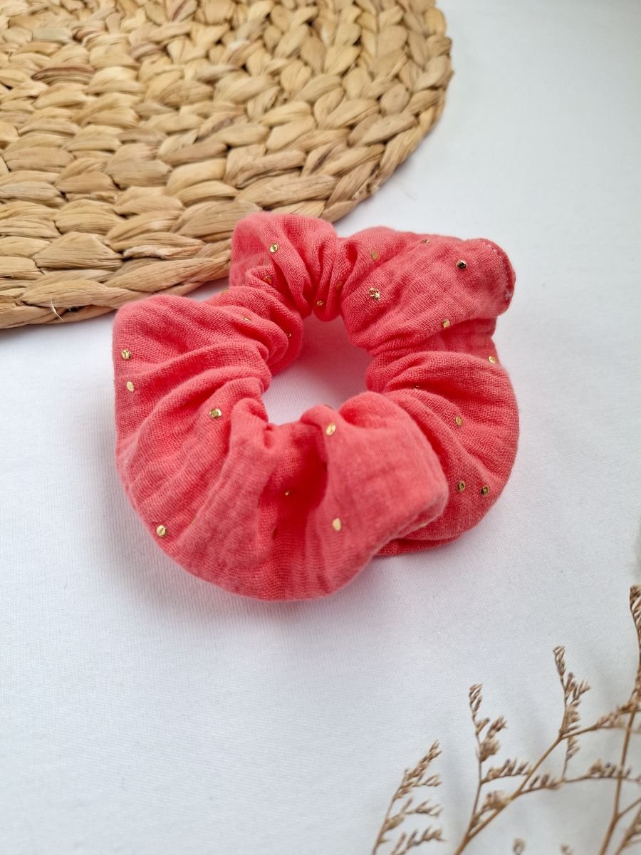 Scrunchies per capelli corallo