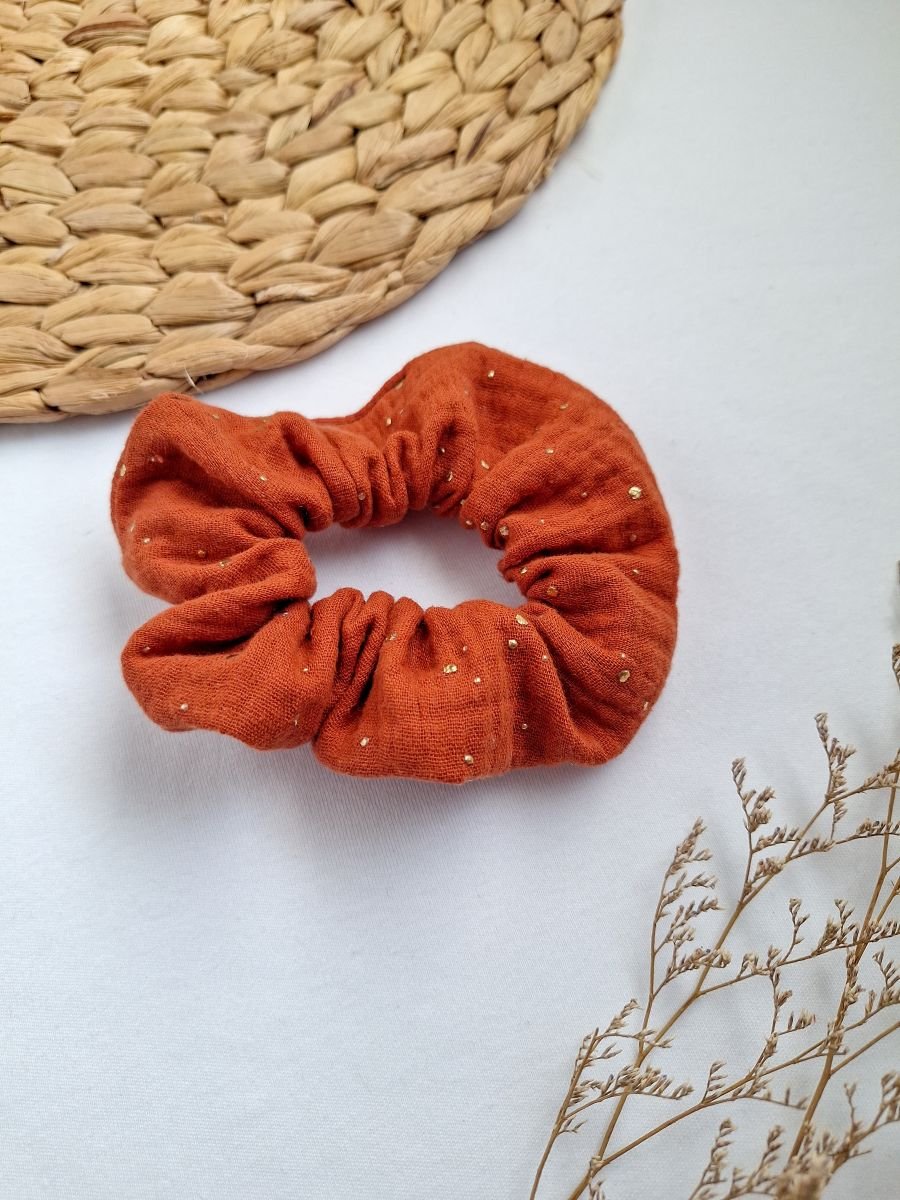 Scrunchies per capelli terracotta
